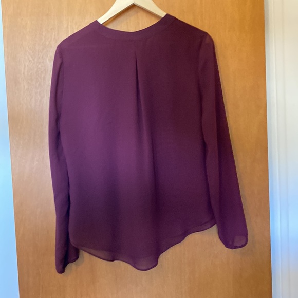 Like New - George Burgundy Blouse - Size S - Picture 2 of 4